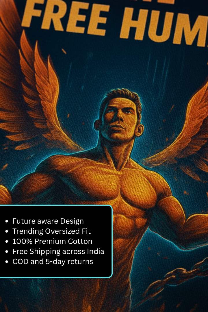 Free Human Oversized T-Shirt